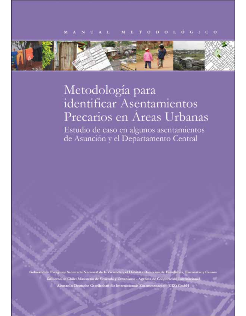 Libro Metodología para identificar asentamientos precarios en áreas urbanas