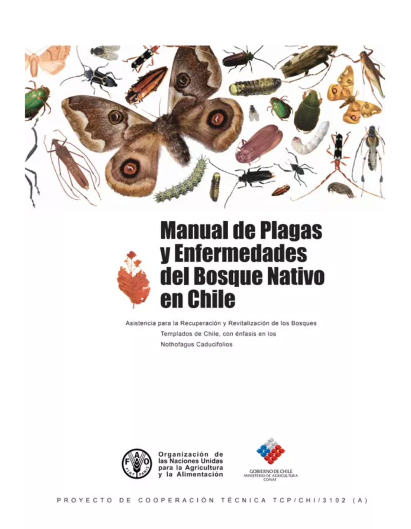 Libro Manual de plagas y enfermedades del bosque nativo en Chile