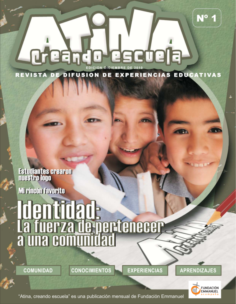 Revista Atina, creando escuela, número 1