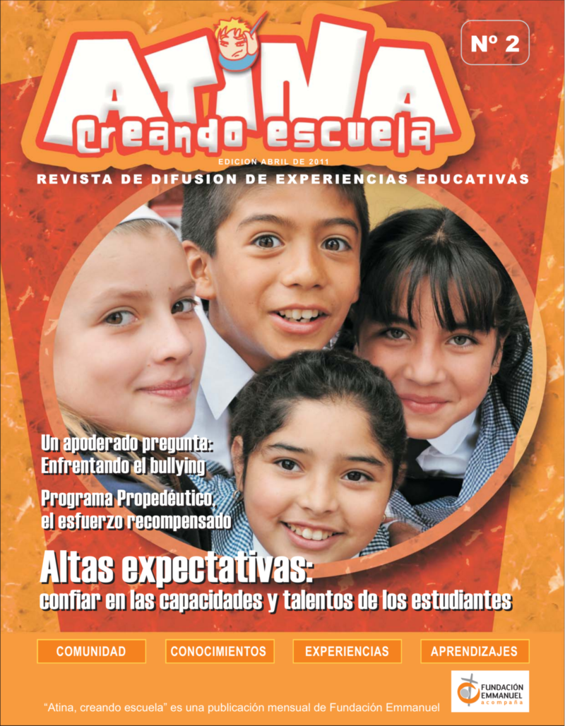 Revista Atina, creando escuela, número 2