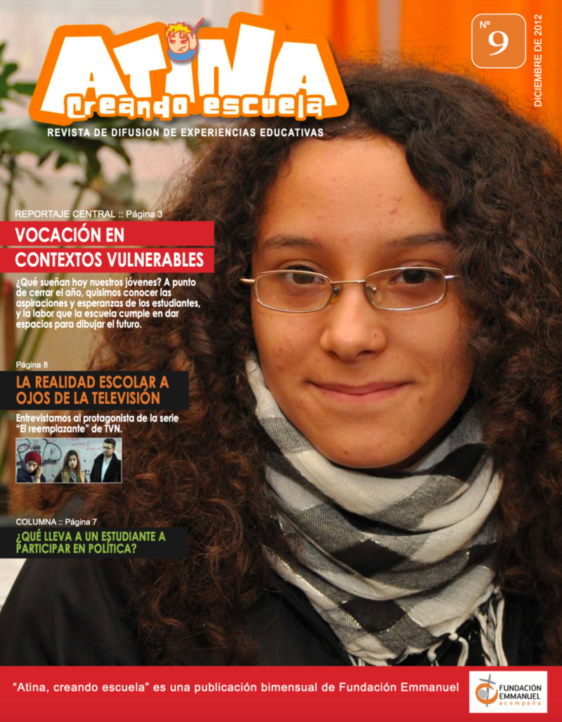 Revista Atina, creando escuela, número 9